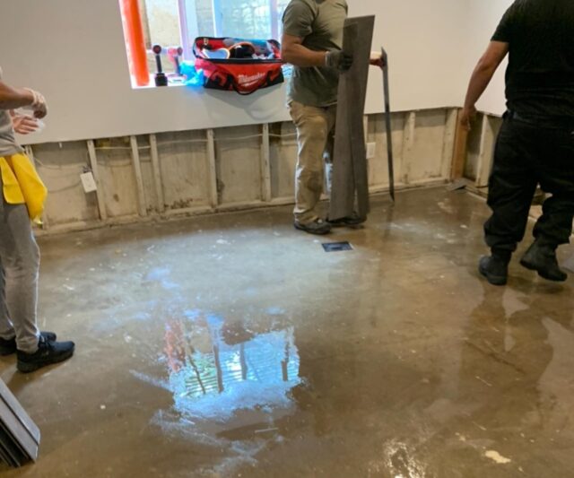 Emergency water damage restoration